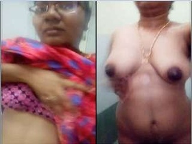 Exclusive video of a beautiful bhabhi getting naked for her lover