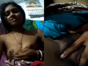 In this video, a group of guys are eager to see a cute Indian girl with small breasts, but they have to wait a bit