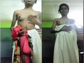 Indian girl Desi reveals her body in a seductive manner