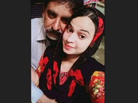 A Pakistani girl flaunts her large breasts and intimate parts in a video recording