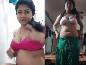 Observe a sultry South Indian woman explore her kinky side with fringerings
