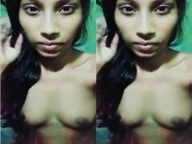 Beautiful Indian girl flaunts her body in nude selfie