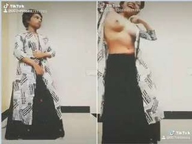 Desi girl flaunts her big boobs in a wild video on TikTok