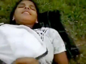 Indian teenage girl gets fucked in the open air