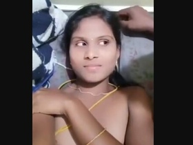 A Tamil wife with large breasts gives oral and engages in intercourse in high definition