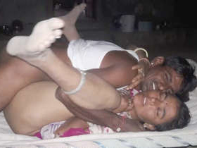 A pretty Indian wife pleasures her father with oral and anal sex in a rural setting