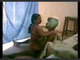A couple from Indore has intimate moments at their residence