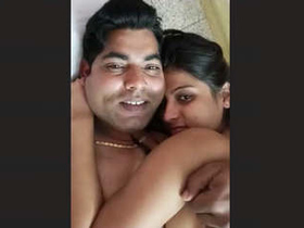 Adorable couple shares intimate moments in recorded videos