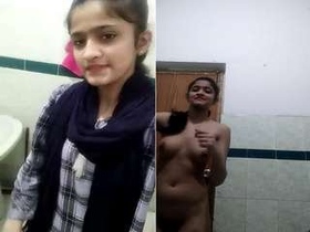 Beautiful Indian girl strips down and reveals her naked body