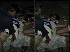 Desi Randi Bhabhi's outdoor encounter with a young man