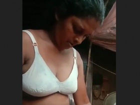 Middle-aged bhabi from rural area shares intimate moments in videos