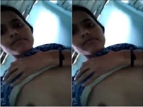 Nepalese girl flaunts her body in video call