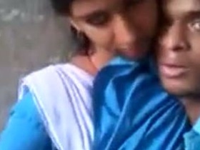 Teen girlfriend takes a sexy selfie with her black boyfriend in village