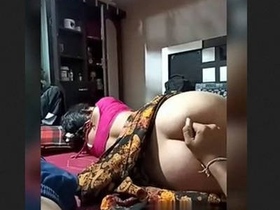 Hot Anju Bhabi's boobs and butt get explored by lover on cam