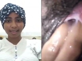 Sri Lanka girl's hairy pussy gets fingered in amateur video