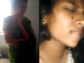 Horny bhabi films herself in MMS