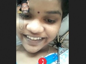 Desi beauty reveals her assets on video call