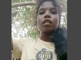 Horny village girl gets outdoor sex in the wild