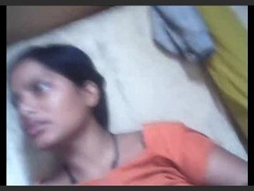 A seductive Indian girlfriend reveals her breasts and intimate parts in this steamy video