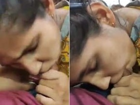 Indian girl gives head