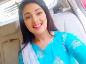 First time Desi babe reveals her full breasts and captivating face