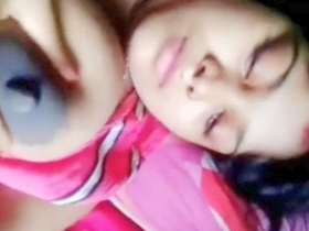 Big-breasted Bengali Boudi gets naughty