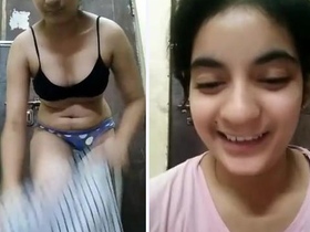 Indian beauty pleasures herself in adorable video