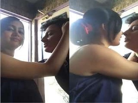 Indian couple shares passionate kisses in intimate video
