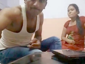 Passionate Indian pair in action