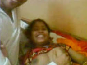 Shy Indian girl with big breasts reveals herself in a video