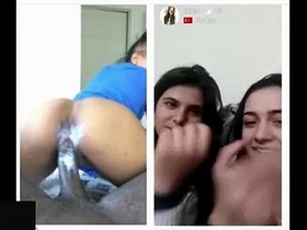 Young Turkish women engage in risky anal porn