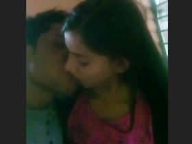 A young man pleases his partner with kisses and oral skills, leading to an intense climax