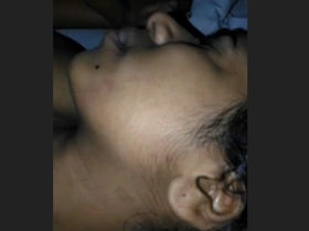 A pretty African girl misbehaves in the bedroom