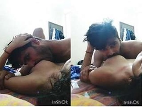 Lustful couple indulges in passionate oral sex