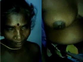 Desi mama gives husband a breast massage