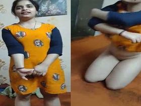 A beautiful girl's first time on camera in the nude