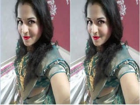 Indian wife flaunts her large breasts and gets penetrated
