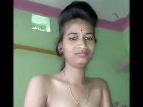 NRI girl strips down for a guy in a video