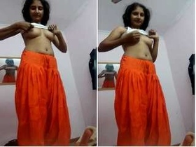 The sultry attire of a desi girl after intimate moments