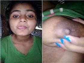 Sexy Indian babe reveals her naked body and dripping pussy