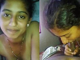 A girl who has won a reality show performs oral sex on her boyfriend