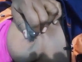 Bhabi's ample bosom being thoroughly nursed