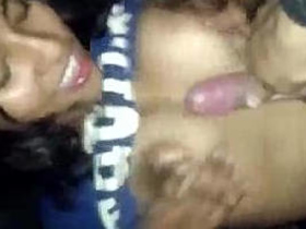 Attractive Indian girl performs oral sex