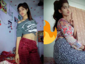 Indian couple enjoys passionate sex in bedroom