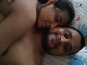 A video of an extramarital affair between a Desi wife and an office worker, filmed at home