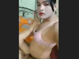 South Asian transsexual engages in sexual activity