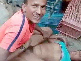 Indian escort trades sex for cash outdoors