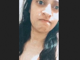 A lovely girl with BD presents her stunning physique