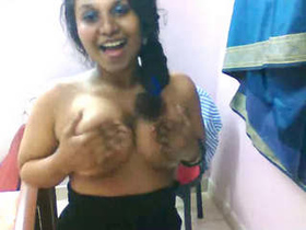 Curvy Indian beauty Lilly flaunts her hosiery collection