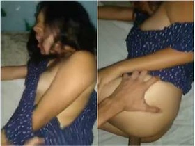 Exclusive video of a cute girl giving a blowjob and getting fucked in part 1